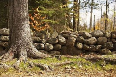 Natural Stone Retaining Wall