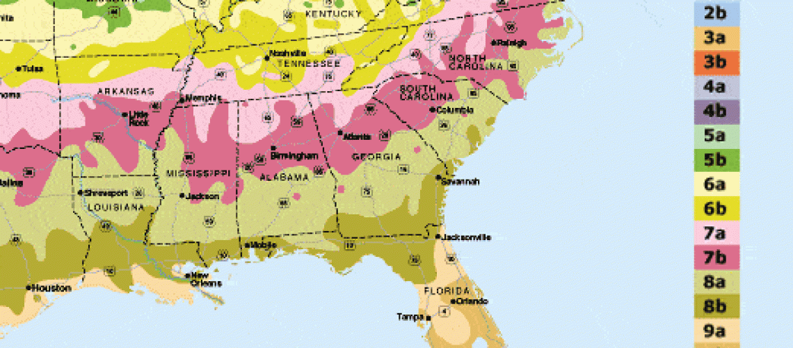 usda hardiness zone map